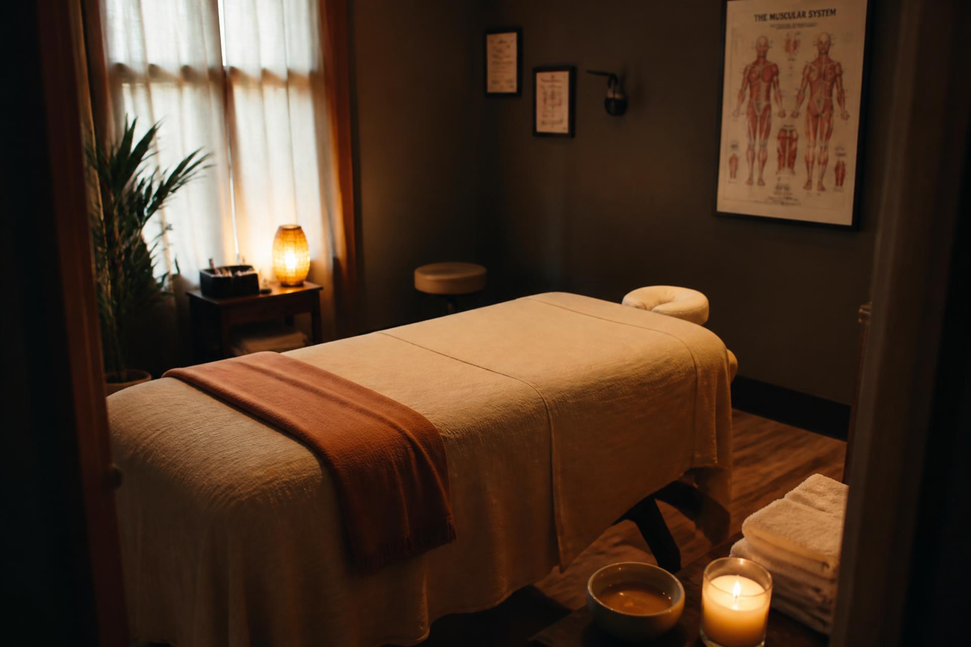 Therapeutic massage session